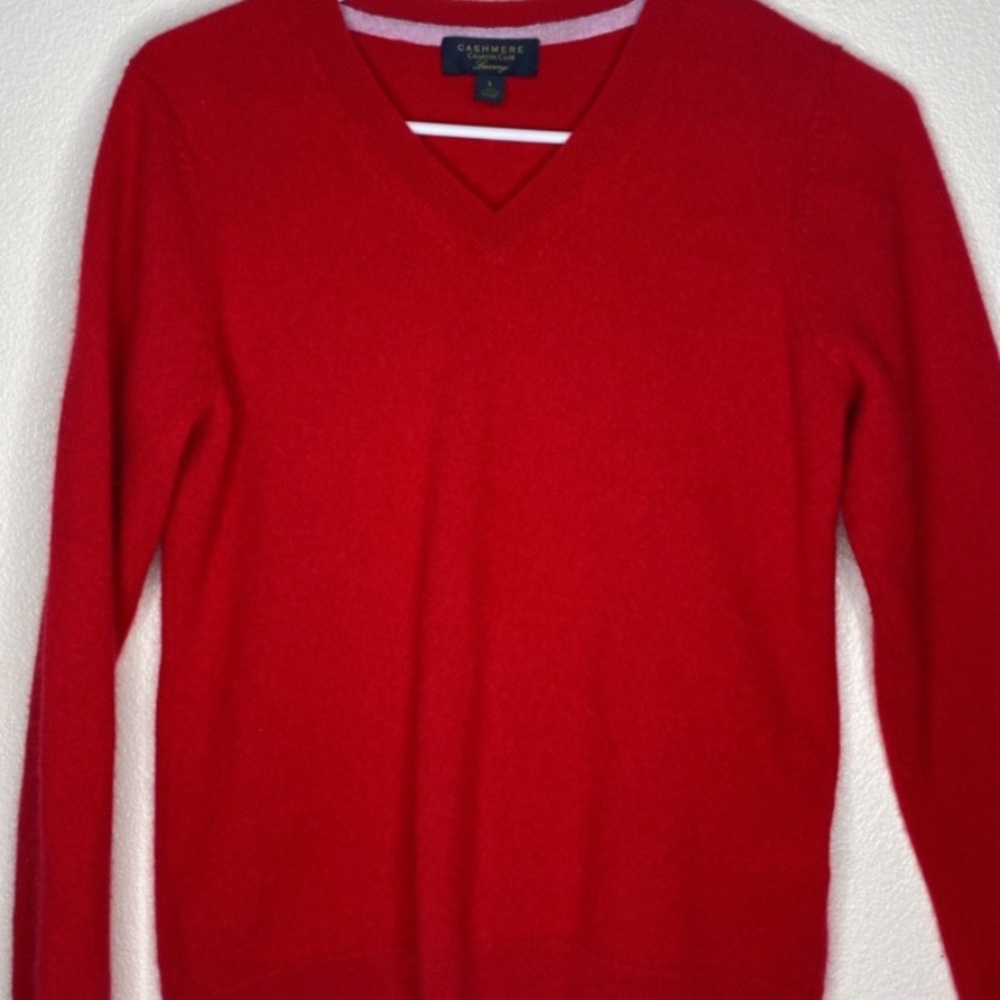 100%CASHMERE TALLA (L) rojo